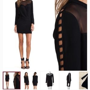 Iro Sheath Dress Black Mesh Dress